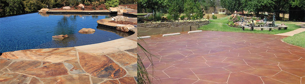 flagstone slate stain stamp refinish resurface contractor company orange county flooring contractor services