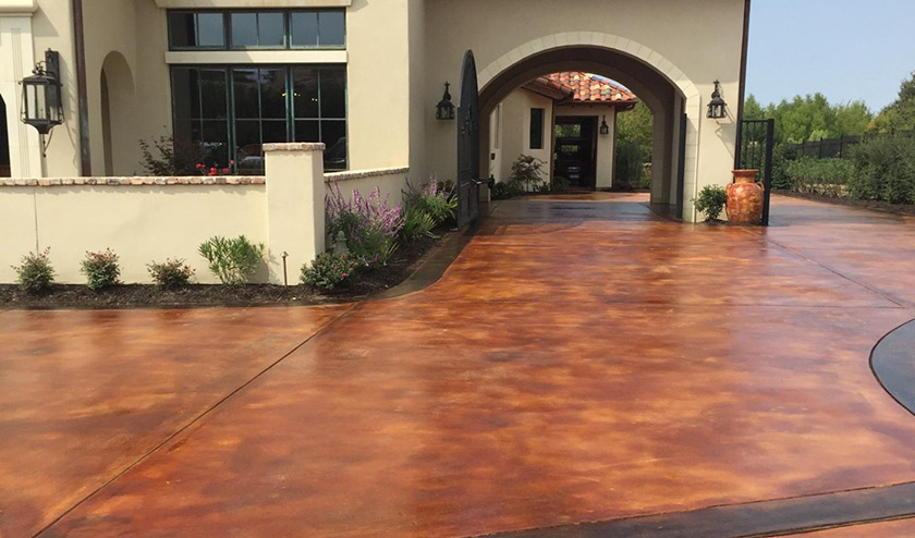 Stained concrete stamped  lake forest laguna hills laguna niguel