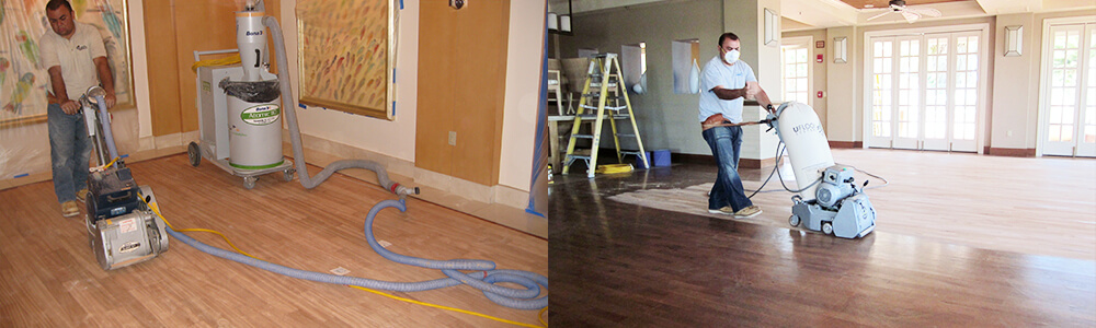 Floor refinishing hardwood floor repair Orange County Lake Forest